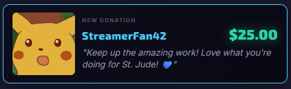 Donation Alert preview